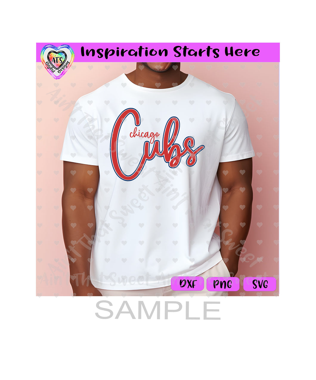 Chicago Cubs - Transparent PNG, SVG, DXF - Silhouette, Cricut, ScanNCut