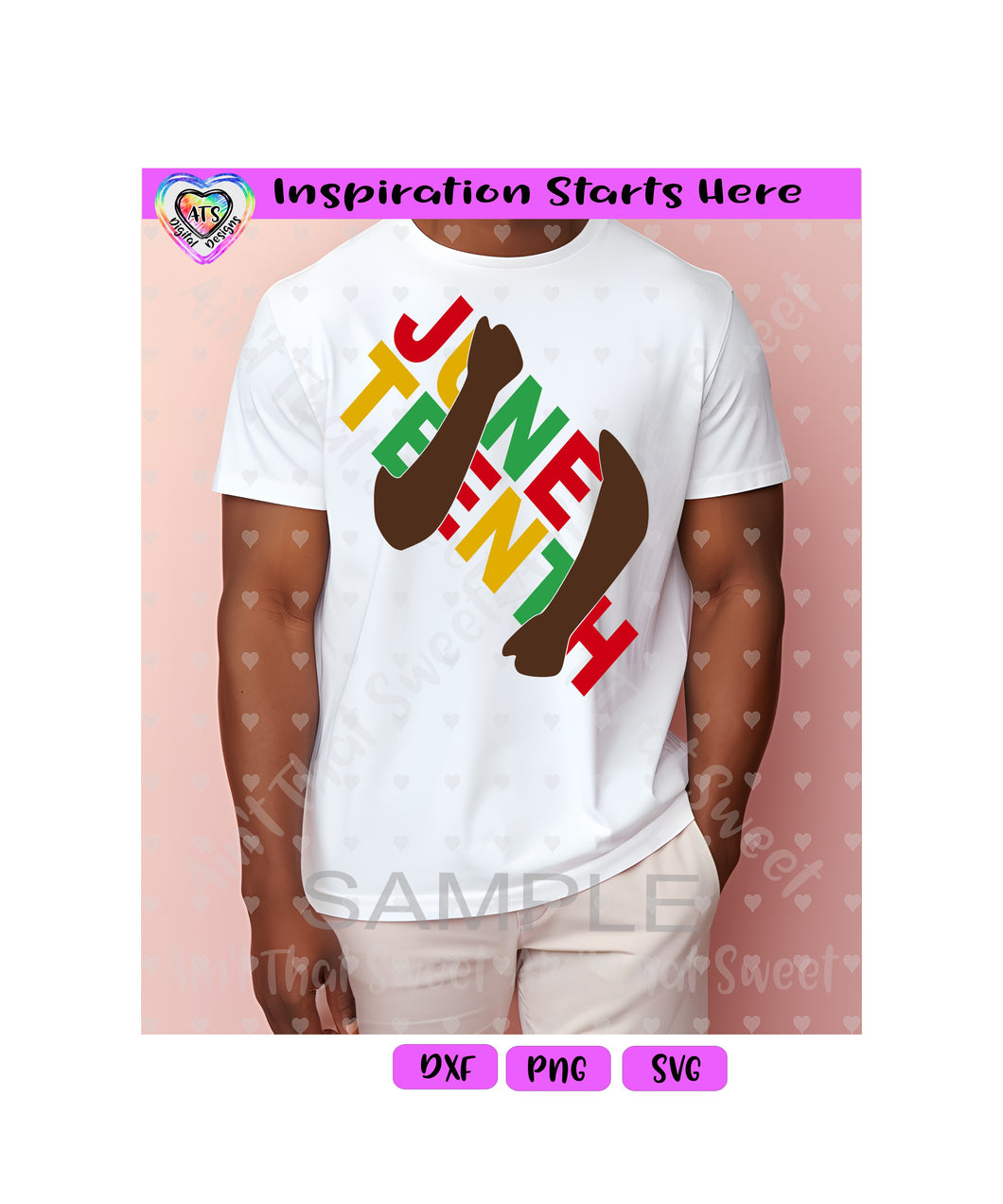 Juneteenth - Hugging Arms - Transparent PNG, SVG - Silhouette, Cricut, Scan N Cut