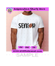 Senior | 2025 | Football - Transparent PNG, SVG, DXF - Silhouette, Cricut, ScanNCut