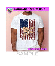Distressed Flag | NO NAME with 4 Fist Bumps -Subtracted - Transparent PNG, SVG, DXF - Silhouette, Cricut, ScanNCut