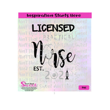 Licensed Practical Nurse | Est 2021 | Stethoscope | Needle - Transparent PNG, SVG  - Silhouette, Cricut, Scan N Cut