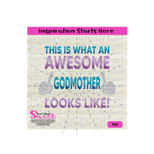 This Is What An Awesome Godmother Looks Like | Thumbs Up - Transparent PNG, SVG  - Silhouette, Cricut, Scan N Cut