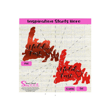 Newfoundland Province Shape with Heart Hold Fast - Canada Inspired - Transparent PNG, SVG  - Silhouette, Cricut, Scan N Cut