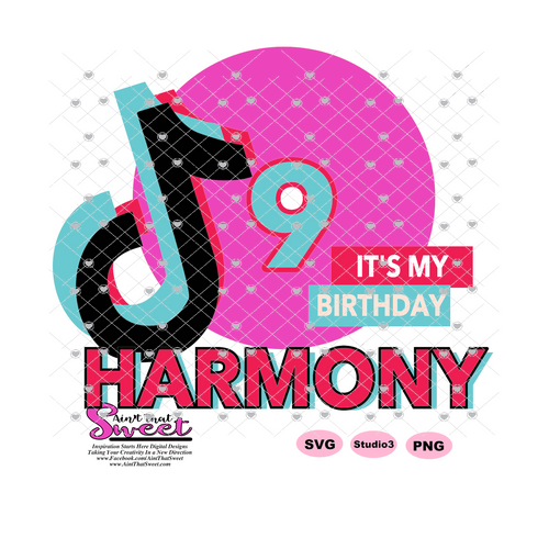 Record Note Harmony 9 - Transparent PNG, SVG - Silhouette, Cricut, Scan N Cut