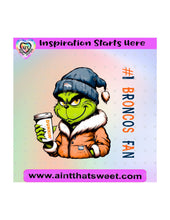 #1 Broncos Fan | Mean Green Guy | Dunkin' - 20oz Decorated Skinny Tumbler
