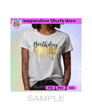 Birthday Gworl- Transparent PNG, SVG, DXF - Silhouette, Cricut, ScanNCut