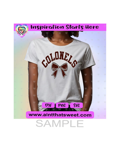 Colonels | Bow - Transparent PNG, SVG, DXF - Silhouette, Cricut, ScanNCut