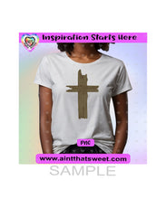 Cross (Wood Look) - Transparent PNG, SVG, DXF - Silhouette, Cricut, ScanNCut