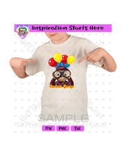 Curious George with Binoculars | Balloons - Transparent PNG File Only - Silhouette, Cricut, ScanNCut