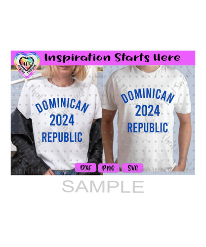 Dominican Republic 2024 - Transparent PNG, SVG, DXF - Silhouette, Cricut, ScanNCut