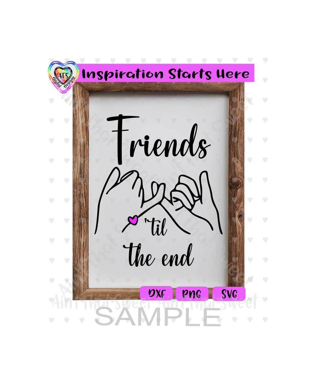 Friends 'Til The End | Pinky Fingers Intertwined - Transparent PNG SVG