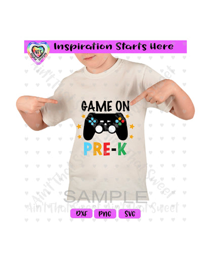 Game On | Pre-K | Controller - Transparent PNG SVG DXF - Silhouette, Cricut, ScanNCut