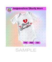 Heart Breaker | Broken Heart | Arrow - Transparent PNG, SVG, DXF - Silhouette, Cricut, ScanNCut