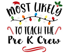 Most Likely Set: Ask Santa to Define Good; Be Late For Christmas; Making TikToks; Bring Christmas Joy; Teach PreK Crew - Transparent PNG SVG DXF - Silhouette, Cricut, ScanNCut