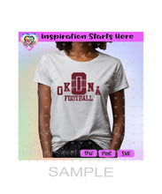 Okolona Football - Transparent PNG, SVG, DXF - Silhouette, Cricut, ScanNCut