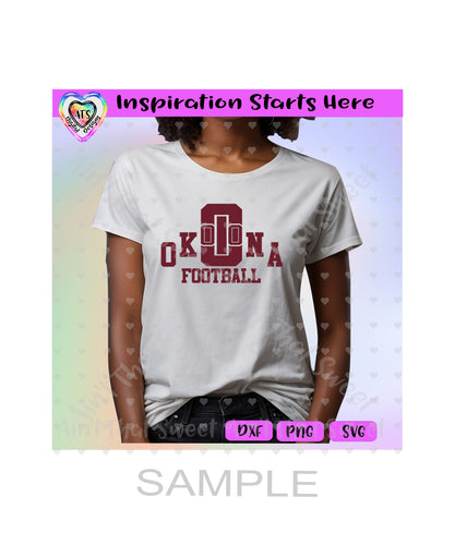 Okolona Football - Transparent PNG, SVG, DXF - Silhouette, Cricut, ScanNCut