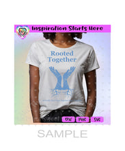 Rooted Together | Open Hands Lifted Up | A Family That Prays Together Stays Together | Roots - Transparent PNG, SVG, DXF - Silhouette, Cricut, ScanNCut