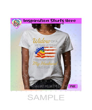 Widow of a Vietnam Veteran | Freedom Isn't Free | My Husband Paid For It - Transparent PNG File Only - Silhouette, Cricut, ScanNCut