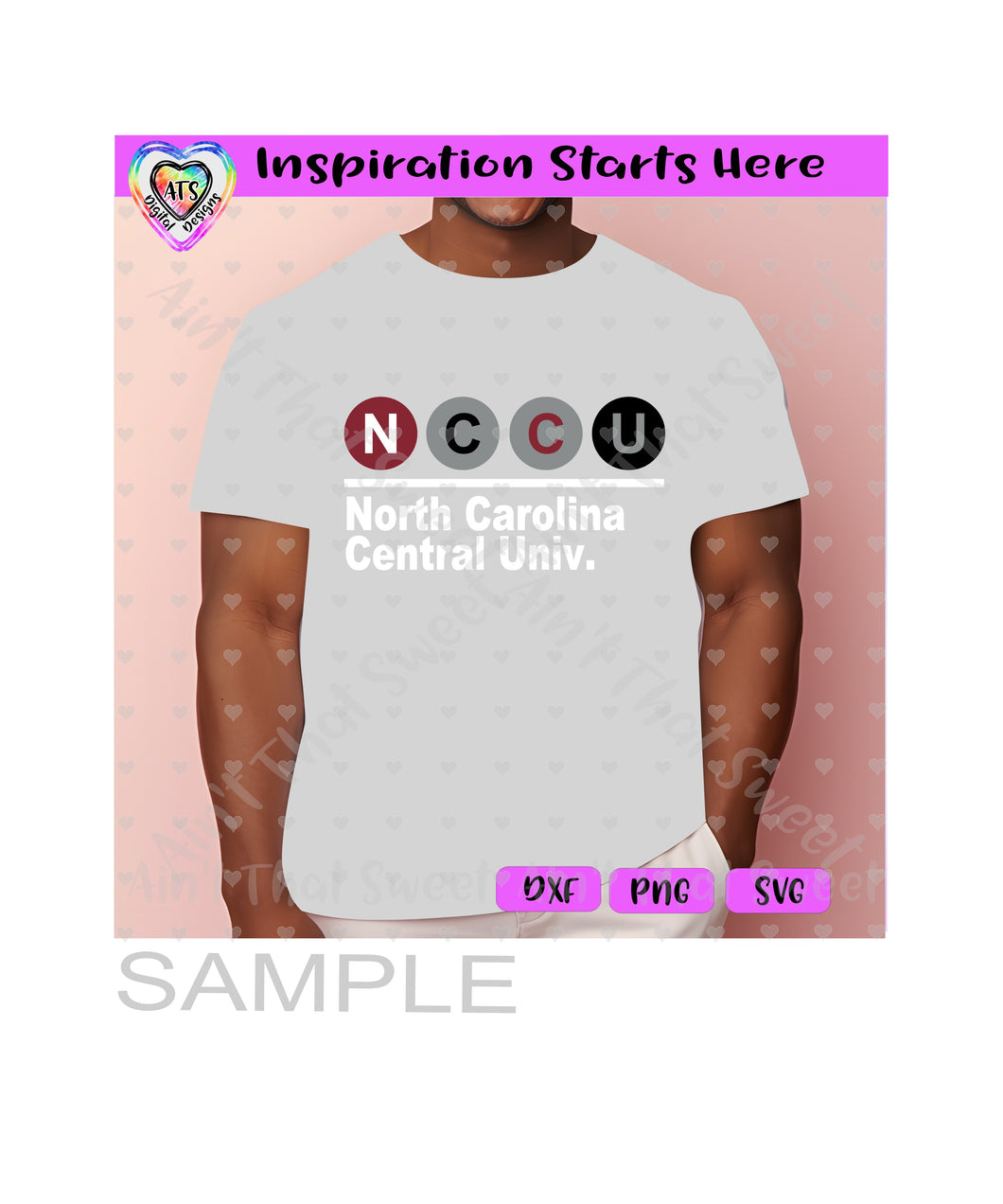 NCCU | North Carolina Central University - Transparent PNG SVG DXF - Silhouette, Cricut, ScanNCut