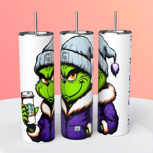 #1 Rockies Fan | Mean Green Guy | Starbucks - 20oz Decorated Skinny Tumbler