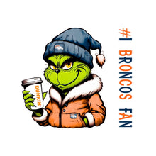 #1 Broncos Fan | Mean Green Guy | Dunkin' - 20oz Decorated Skinny Tumbler