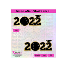 2022 With Space for a Graduate's Picture - Transparent PNG, SVG  - Silhouette, Cricut, Scan N Cut