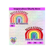 After Storms There Are Rainbows | Rainbow - Transparent PNG SVG DXF - Silhouette, Cricut, ScanNCut
