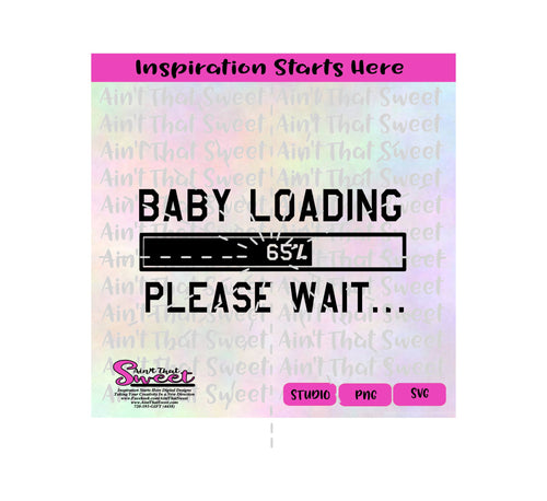 Baby Loading 65 Percent (65%) - Transparent PNG, SVG  - Silhouette, Cricut, Scan N Cut