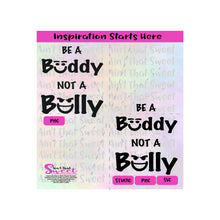 Be A Buddy Not A Bully |  Happy Face | Mean/Mad Face - Transparent PNG, SVG  - Silhouette, Cricut, Scan N Cut