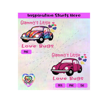 Glammy's Little Love Bugs | Beetle Car | Hearts - Transparent PNG, SVG, DXF  - Silhouette, Cricut, Scan N Cut