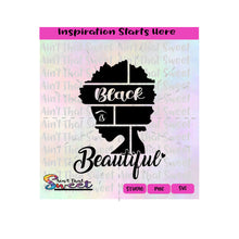 Black Is Beautiful | Silhouette Face | Side Profile  - Transparent PNG, SVG  - Silhouette, Cricut, Scan N Cut