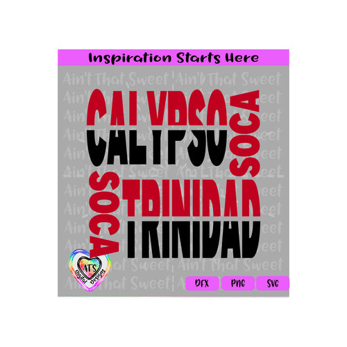 Calypso | Soca | Trinidad - Transparent PNG SVG DXF - Silhouette, Cricut, ScanNCut