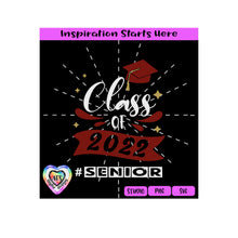 Class Of 2022 | #Senior | Starbursts | Graduation Cap & Tassel - Transparent PNG, SVG  - Silhouette, Cricut, Scan N Cut