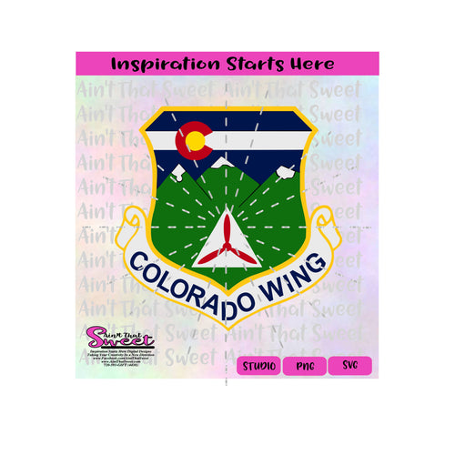 Colorado Wing | Civil Air Patrol  - Transparent PNG, SVG  - Silhouette, Cricut, Scan N Cut