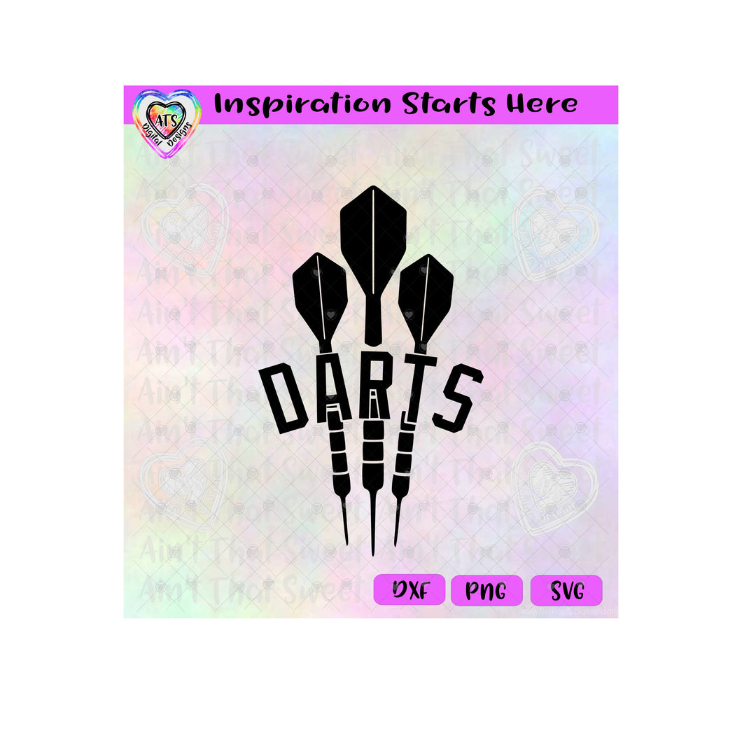 Darts - Transparent PNG SVG DXF - Silhouette, Cricut, ScanNCut