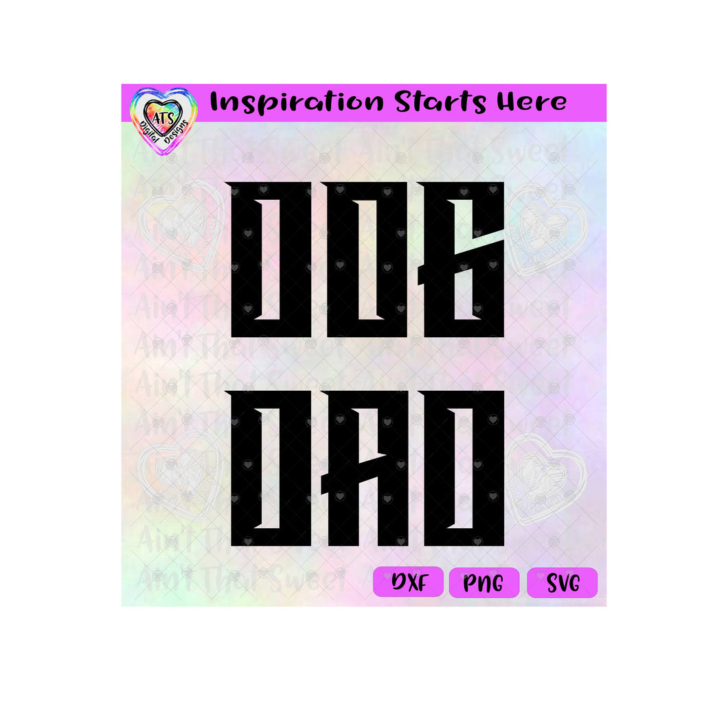 Dog Dad - Transparent PNG SVG DXF - Silhouette, Cricut, ScanNCut