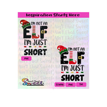 I'm Not An Elf | I'm Just Short | Hat | Socks | Christmas - Transparent PNG, SVG - Silhouette, Cricut, Scan N Cut
