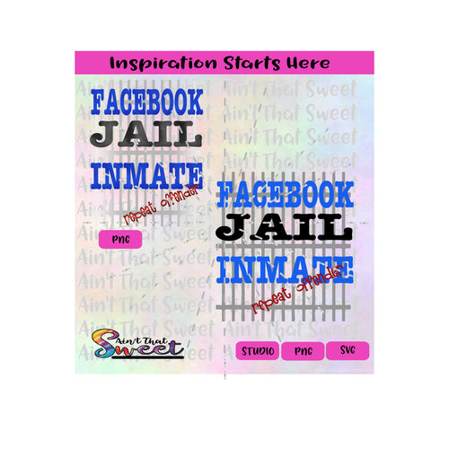 Facebook Jail Inmate | Repeat Offender | Jail Bars - Transparent PNG, SVG  - Silhouette, Cricut, Scan N Cut