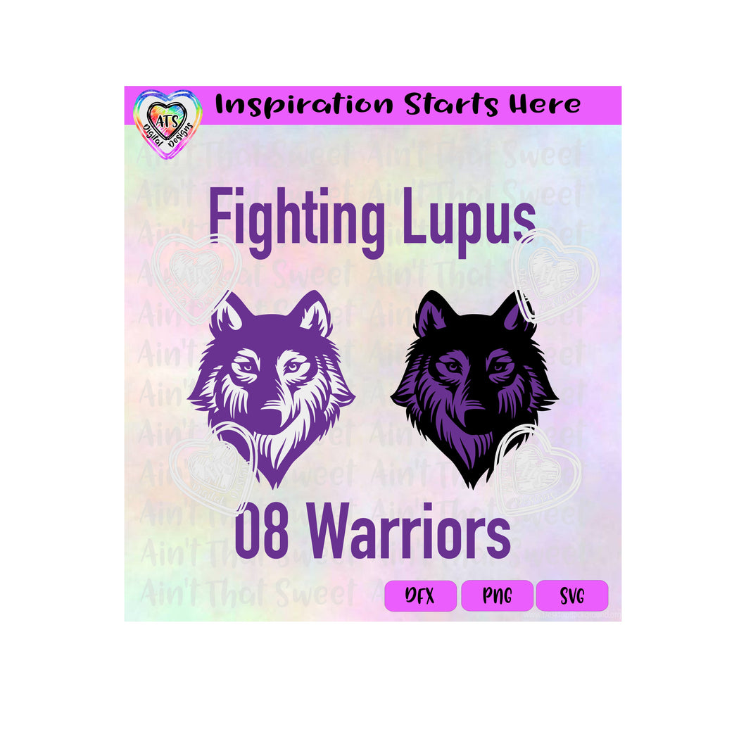 Fighting Lupus | Wolves | 08 Warriors - Transparent PNG SVG DXF - Silhouette, Cricut, ScanNCut