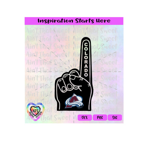 Finger Pointing | Colorado Avalanche | Avs - Transparent PNG SVG DXF - Silhouette, Cricut, ScanNCut