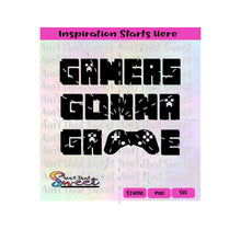 Gamers Gonna Game | Game Console - Transparent PNG, SVG  - Silhouette, Cricut, Scan N Cut