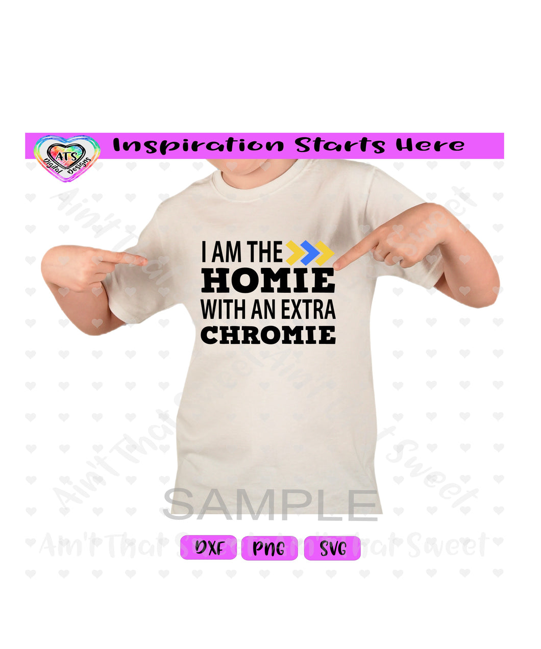 I Am The Homie With An Extra Chromie - Transparent PNG SVG DXF - Silhouette, Cricut, ScanNCut
