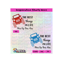 Jeep Inspired - Best Things In Life Mess Up Your Hair - Transparent PNG, SVG  - Silhouette, Cricut, Scan N Cut