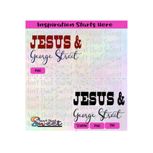 Jesus & George Strait - Transparent PNG, SVG 2  - Silhouette, Cricut, Scan N Cut