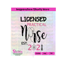 Licensed Practical Nurse | Est 2021 | Stethoscope | Needle - Transparent PNG, SVG  - Silhouette, Cricut, Scan N Cut