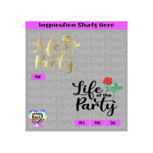 Life Of The Party | Long Stem Rose - Transparent PNG SVG  DXF - Silhouette, Cricut, ScanNCut