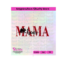 Mama Bear | Red Mama -Transparent PNG, SVG  - Silhouette, Cricut, Scan N Cut