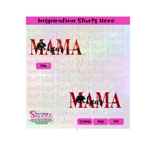 Mama Bear | Red Mama -Transparent PNG, SVG  - Silhouette, Cricut, Scan N Cut