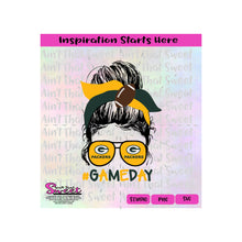 Messy Bun Green Bay Packers | Sunglasses - Transparent PNG, SVG  - Silhouette, Cricut, Scan N Cut