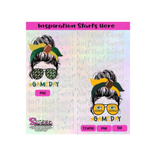 Messy Bun Green Bay Packers | Sunglasses - Transparent PNG, SVG  - Silhouette, Cricut, Scan N Cut